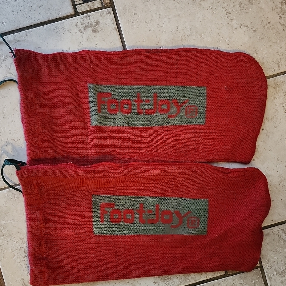 FootJoy Cherry Hill Club Invitational 1978 Vintage Red Shoe  Covers
